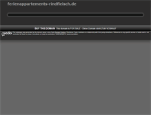 Tablet Screenshot of ferienappartements-rindfleisch.de